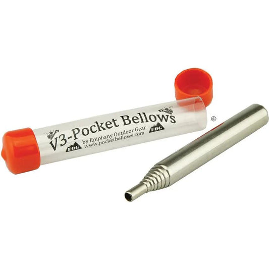 Epiphany Outdoor Gear V3-Pocket Bellows V3-01B - Ultralight Collapsible Fire Bellows for Quick, Focused Oxygen by Epiphany Outdoor Gear