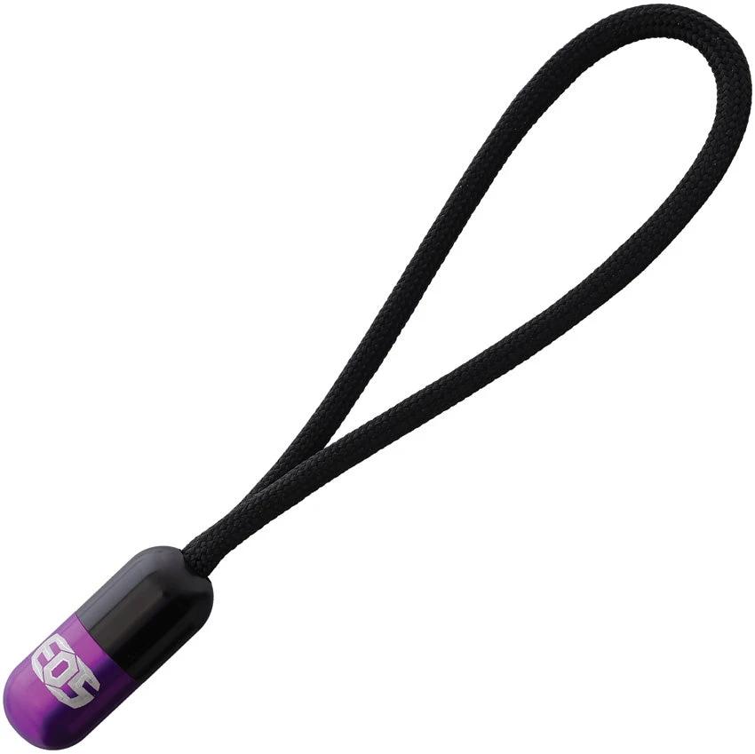 EOS Pill Bead Lanyard Black/Pur PILL BEAD BLK/PUR by EOS