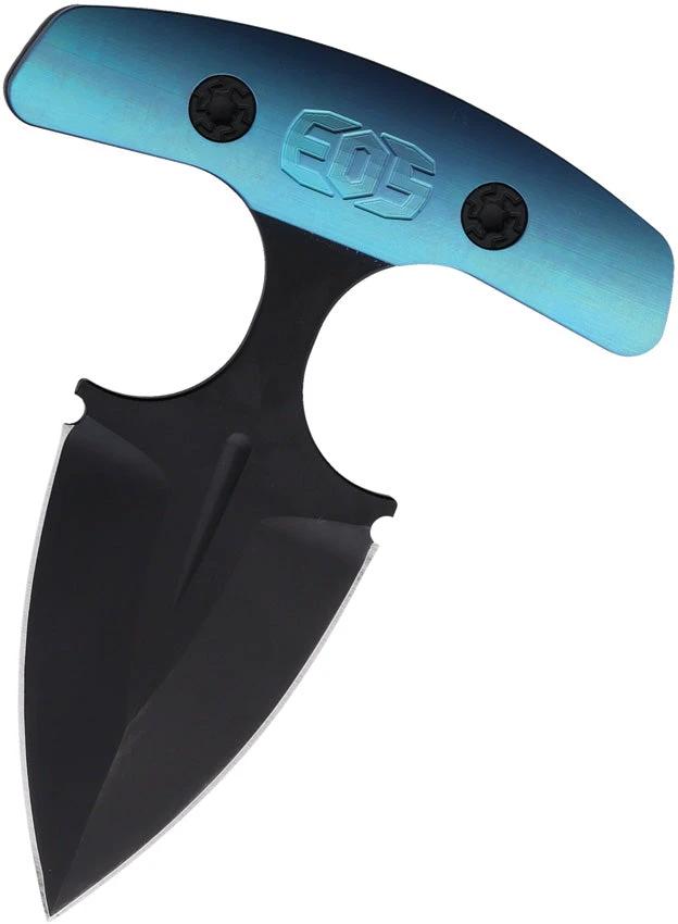 EOS Aztec Push Dagger Blk/Blue AZTEC BLUE ANODIZED HANDLE by EOS
