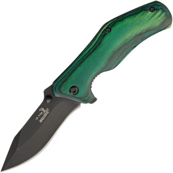 Elk Ridge Linerlock Green A/O ER-A013GW by Elk Ridge