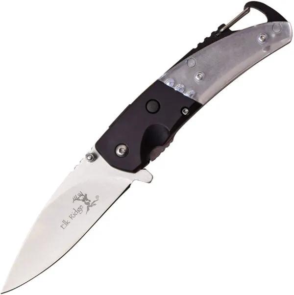 Elk Ridge LED Linerlock A/O Black ER-A157BK by Elk Ridge