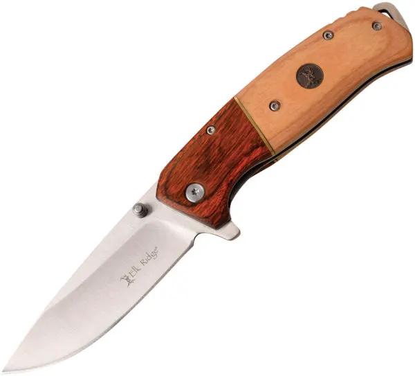 Elk Ridge Linerlock A/O Brown ER-A950BN by Elk Ridge