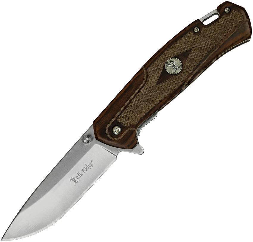 Elk Ridge Gentleman's Linerlock A/O Brn ER-A969BR by Elk Ridge