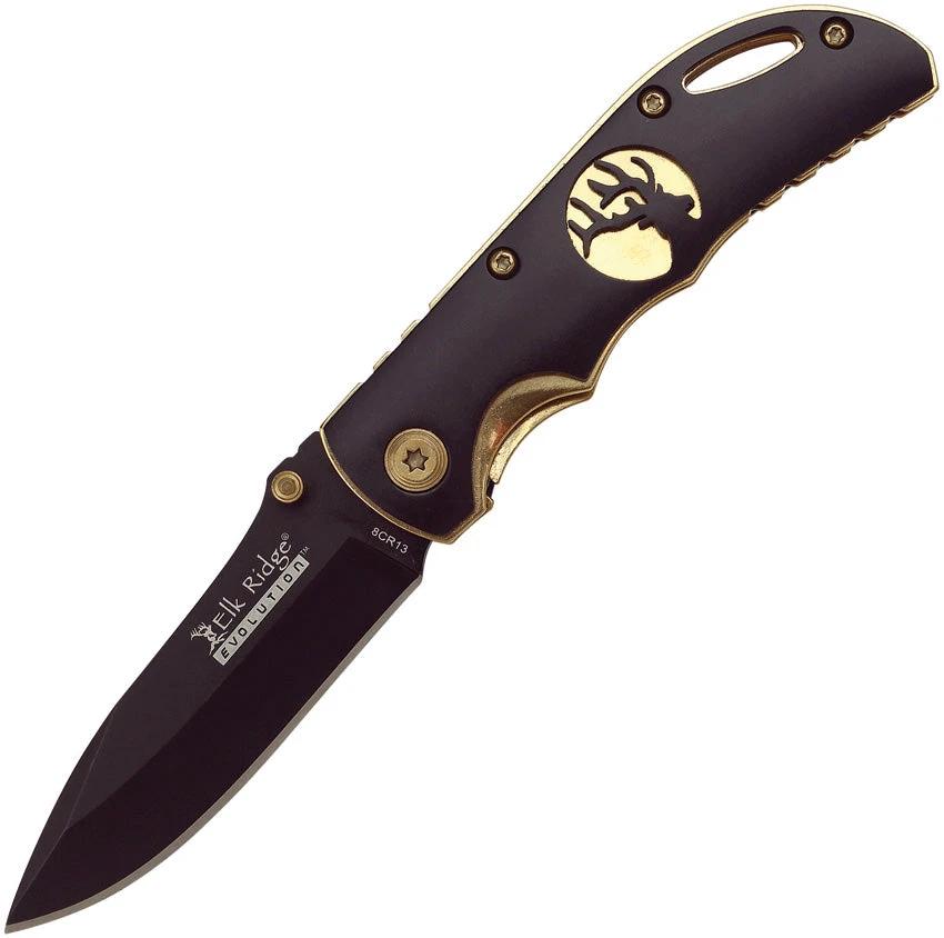 Elk Ridge Evolution Linerlock Gold ERE-FDR002-BG by Elk Ridge