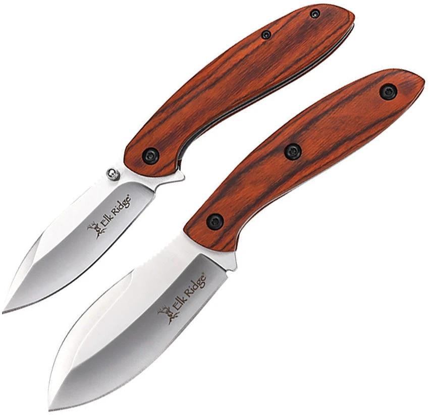 Elk Ridge Fixed/Folder Combo Brown ER-SET111BN by Elk Ridge