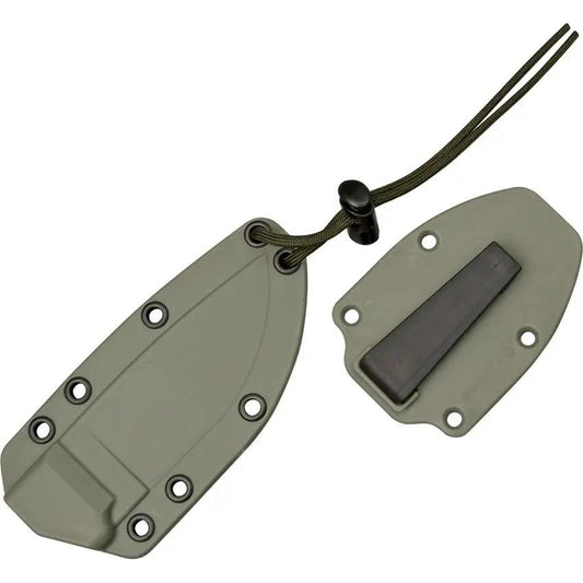 ESEE Model 3 Desert Tan Fixed Blade Knife Rugged Full Tang 1095HC Steel Micarta Handle MOLLE Sheath for Survivalists by ESEE