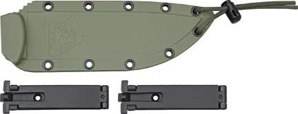 ESEE Model 6 Part Serrated Knife Full Tang 1095 Carbon Steel Micarta Handles USA Made For Outdoorsmen by ESEE