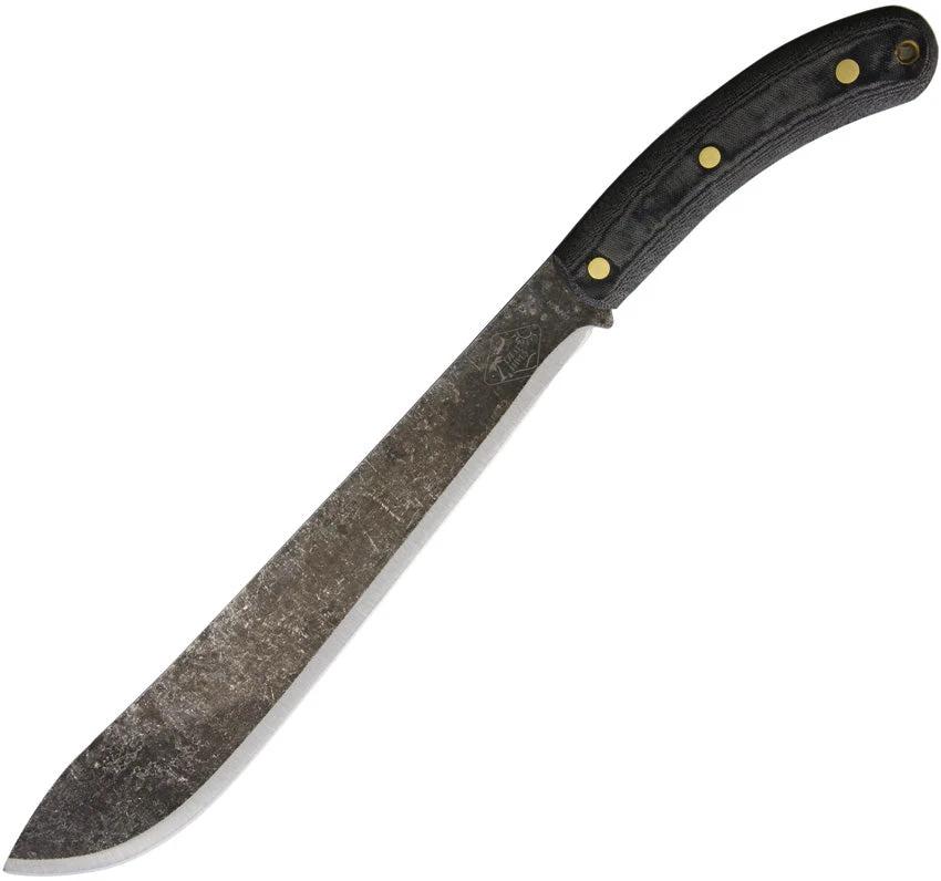 ESEE Darien Machete For Outdoor Enthusiasts With Tan Canvas Sheath 18.13 Inch Overall 12.38 Inch Blade 1075HC by ESEE