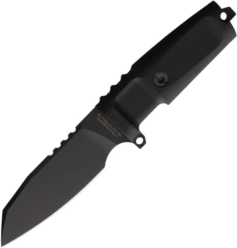Extrema Ratio Task C Fixed Blade Knife 8.38in N690 Black Forprene Handle With Multi Position Sheath For Tactical Fans by Extrema Ratio