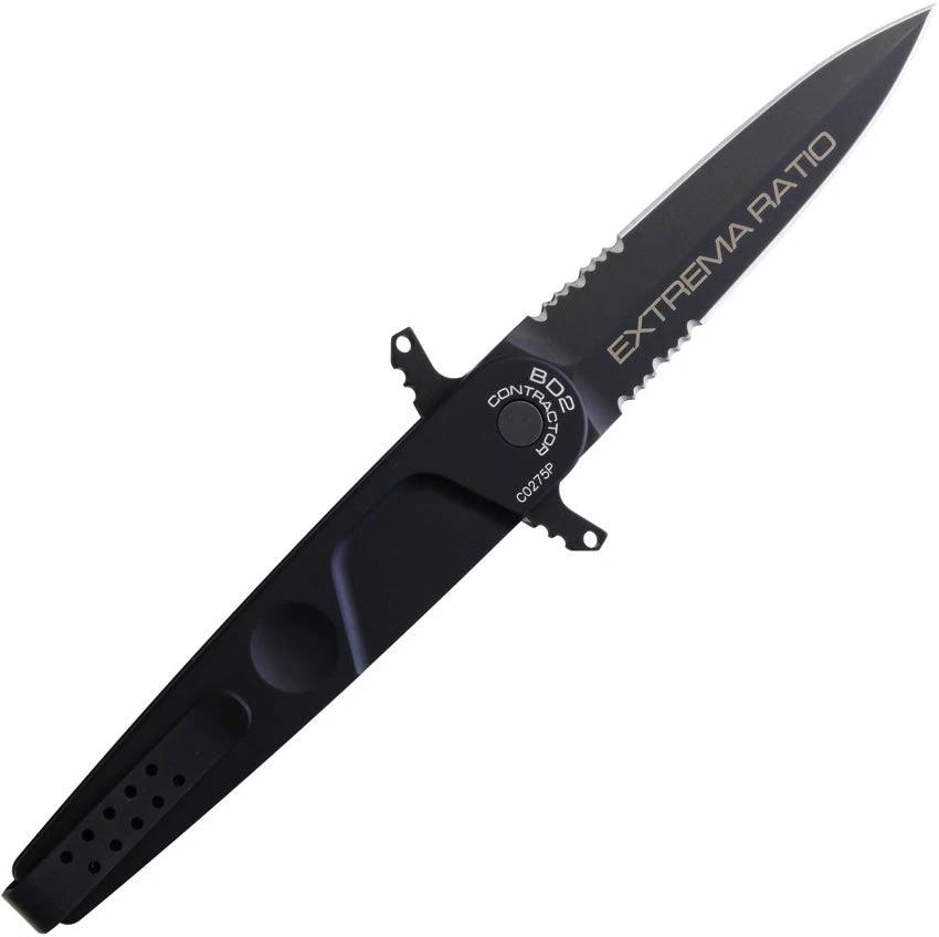 Extrema Ratio BD2 Contractor Linerlock Black 04.1000.0229/BLK by Extrema Ratio