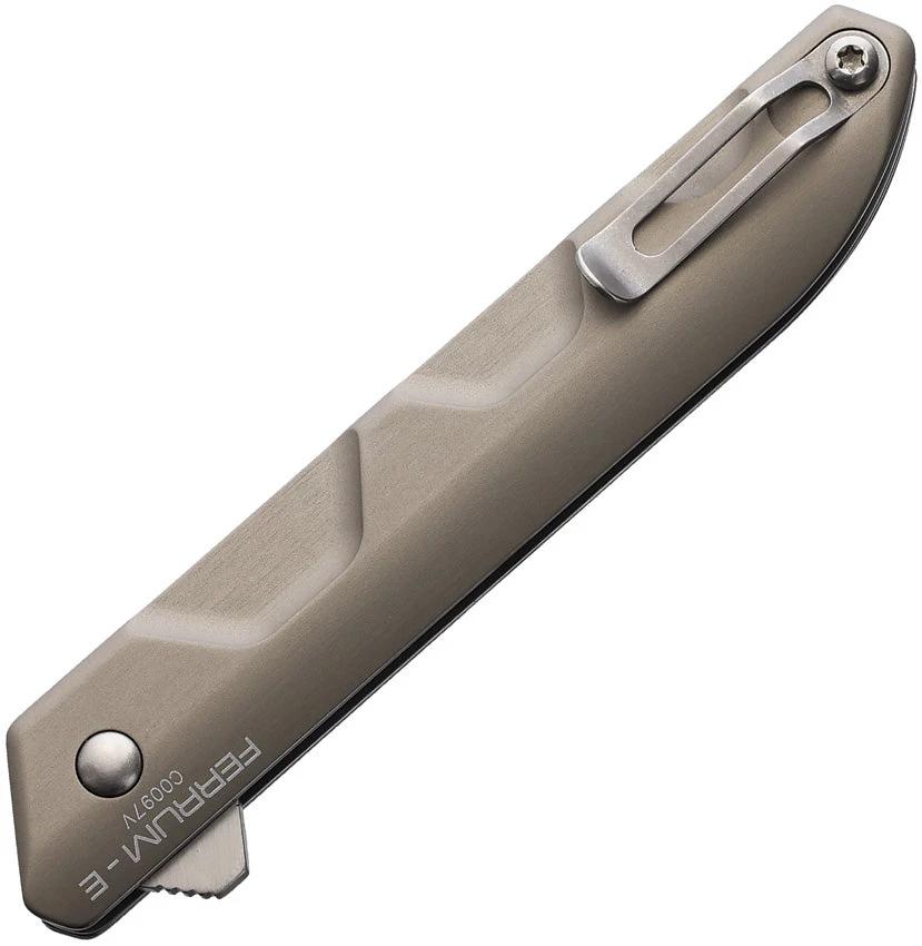 Extrema Ratio Ferrum E Tactical Mud Knife With Extended Tang And Bohler N690 Satin Drop Point Blade Tactical Operators by Extrema Ratio