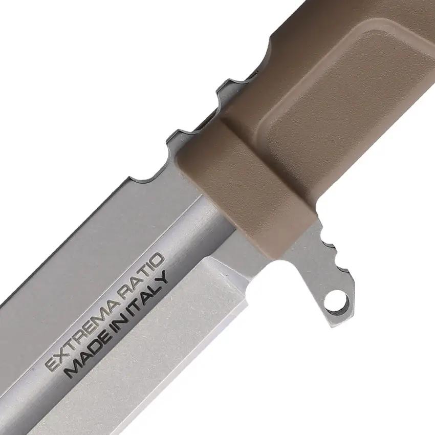 Extrema Ratio Misericordia Desert Tactical Knife With N690 Spear Point Blade, Full Tang, Finger Ring, MOLLE Sheath by Extrema Ratio