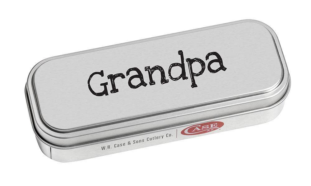 Case Embellished Smooth Chestnut Bone Medium Stockman – 3-Blade Knife in Gift Tin by Case Cutlery