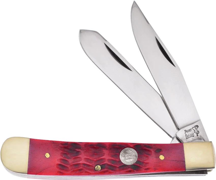Frost Cutlery Big Game Trapper Dark Red 14-312DRPB by Frost Cutlery
