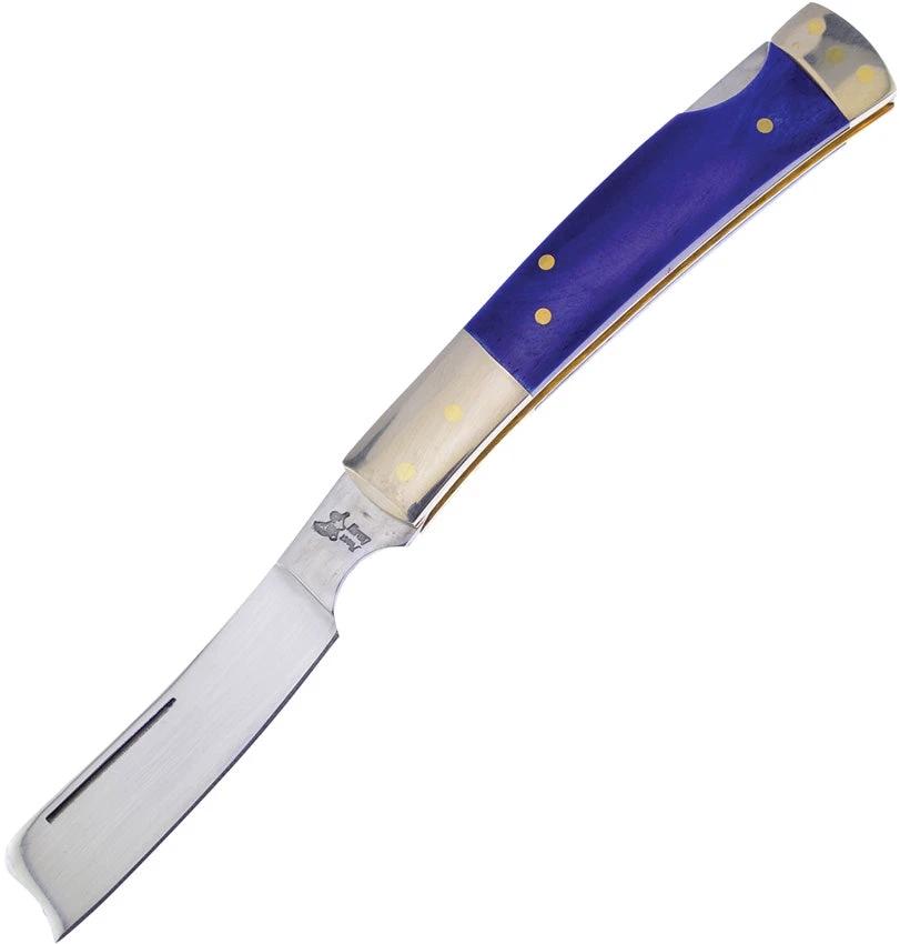 Frost Cutlery Razor Lockback Blue Bone 17-150BLSB by Frost Cutlery