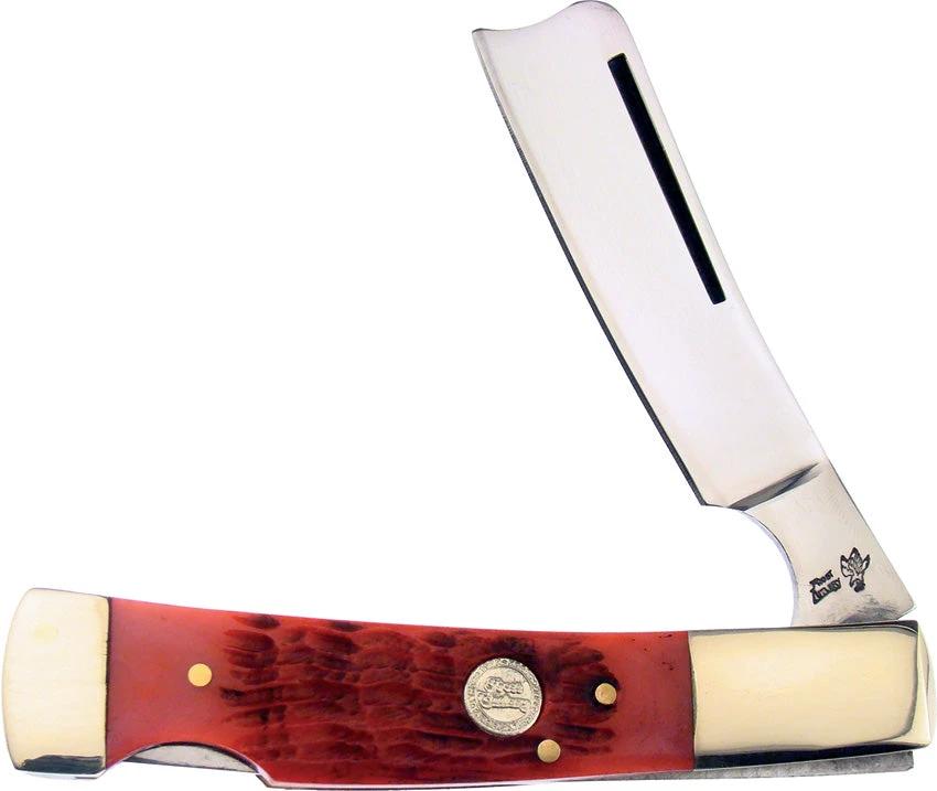 Frost Cutlery Razor Lockback Red Bone 17-150RJB by Frost Cutlery