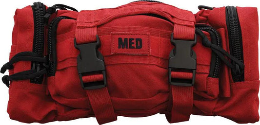 Elite First Aid Rapid Response Bag FA143 RED - Portable Emergency Medical Kit With Comprehensive Trauma Supplies by Elite First Aid