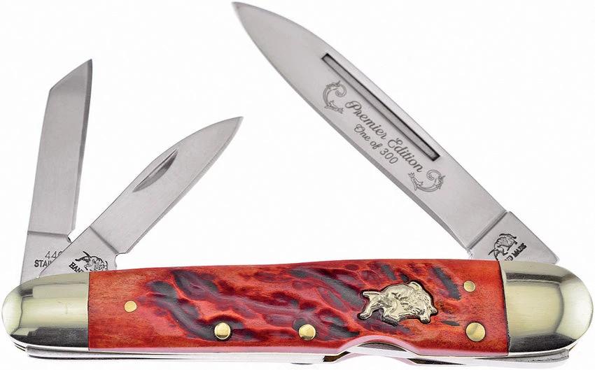 Frost Cutlery Locking Whittler Dark Red Jig BDG-116DRJB by Frost Cutlery