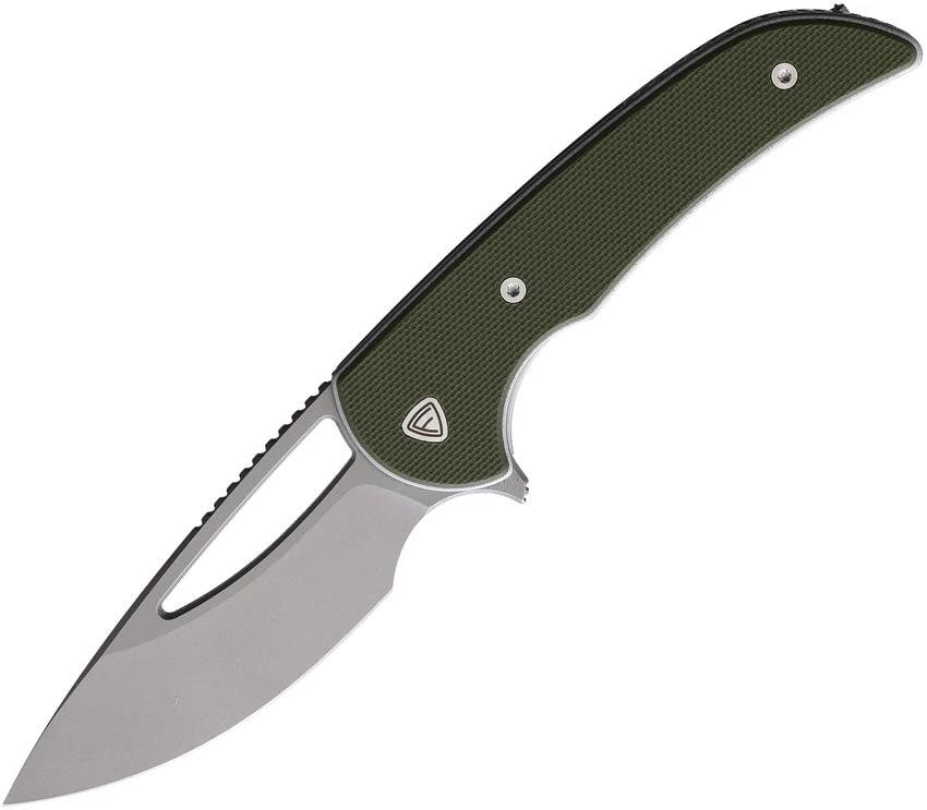 Ferrum Forge Knife Works Mini Archbishop Linerlock MINI ARCHBISHOP NITRO V GREEN by Ferrum Forge Knife Works