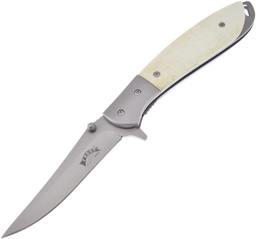 Frost Cutlery Linerlock White Bone A/O FC-200WB by Frost Cutlery