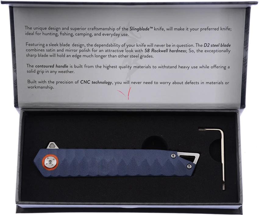 Frost Cutlery Sling Blade Grey SBL-53GY by Frost Cutlery