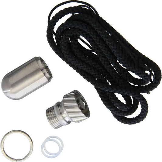 Flytanium Fly Nuke Ti Capsule FLY-699 - Water Tight Titanium Capsule With Lanyard And O Rings by Flytanium