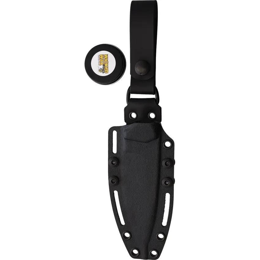 Fobos Knives Cacula Fixed Blade OD Green Canvas Micarta Handle Red Liners - CPM S35VN Gray PVD Blade by Fobos Knives