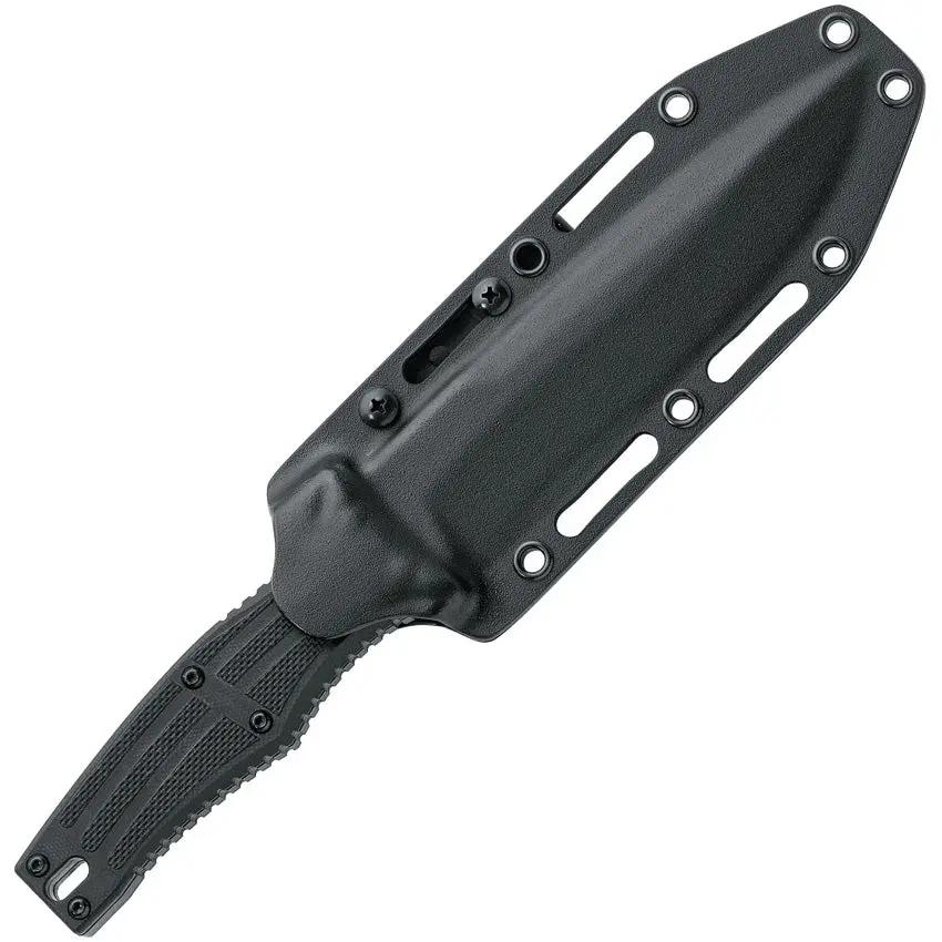 Fox Spear Tech Fixed Blade Knife - DLC Coated Bohler N690 Spear Point, Full Tang, 11.5 Inch Overall by Fox