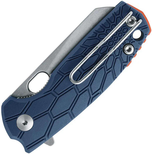 Fox Baby Core Linerlock FX-608BL - Blue FRN Handle Bohler N690 Blade Extended Tang by Fox