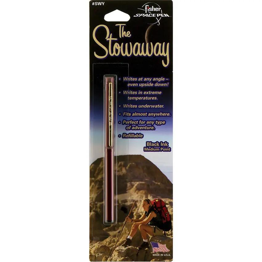 Fisher Space Pen The Stowaway Pen Red - Writes Underwater, Upside Down, Any Angle, And In Extreme Temperatures by Fisher Space Pen