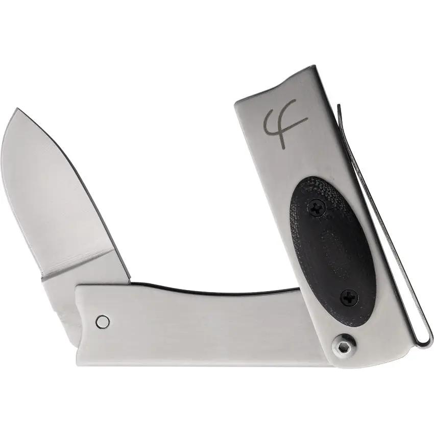 Fred Perrin Le Pititri Trifolder Micarta MK114PM - Compact Trifold Knife With Secure Folding Handle by Fred Perrin