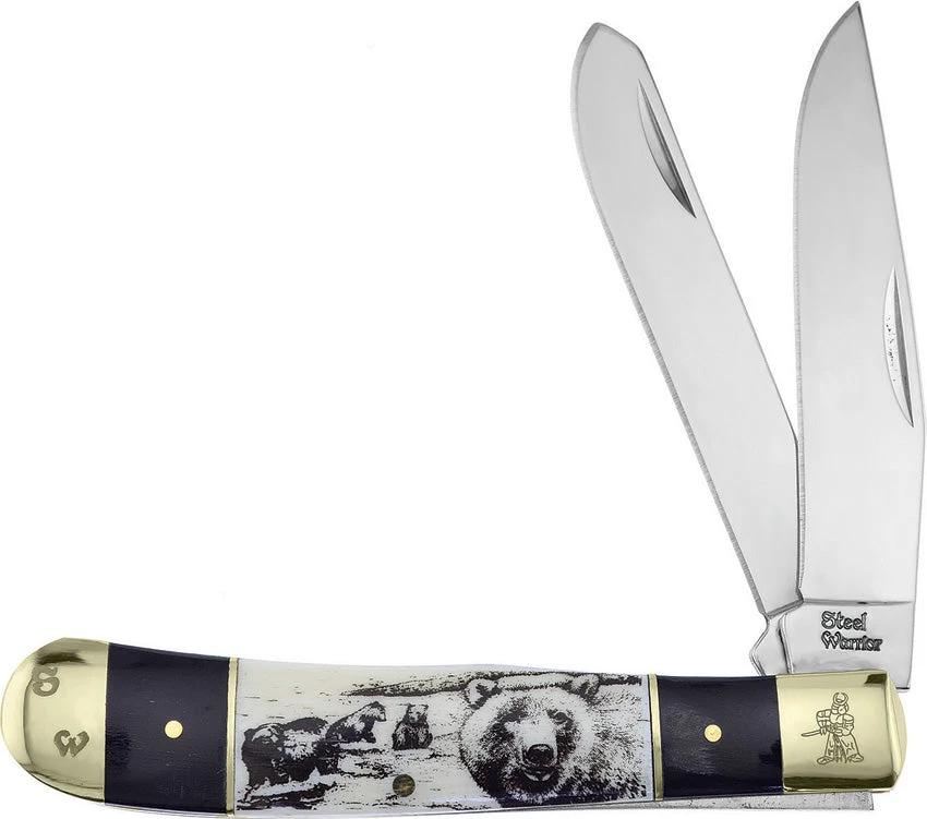 Frost Cutlery Bear Trapper Buffalo Horn SW-108BHSB/B by Frost Cutlery