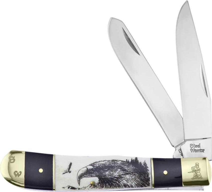 Frost Cutlery Trapper Eagle Buffalo Horn SW-108BHSB/E by Frost Cutlery
