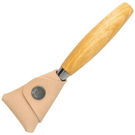 Mora Hook Knife 164 Right M-13385 Premium 2in Stainless Blade Birch Handle Leather Sheath For Woodcarvers by Mora