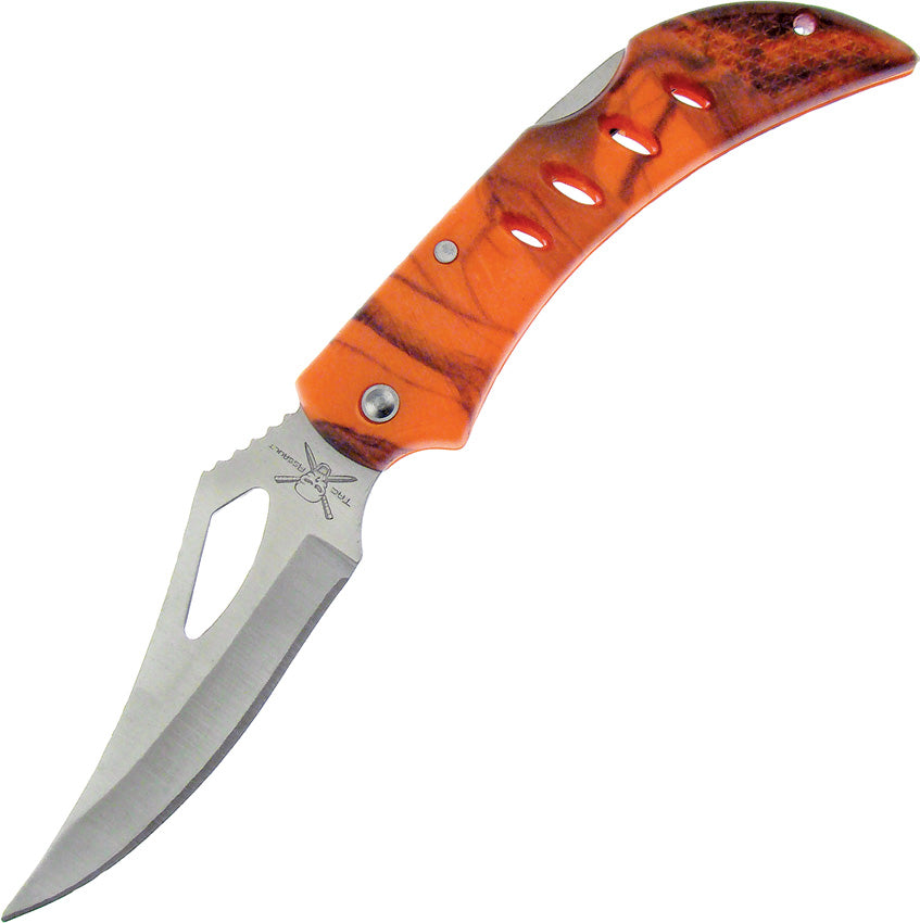Frost Cutlery Tactical Lockback Orange Camo TA-007OC