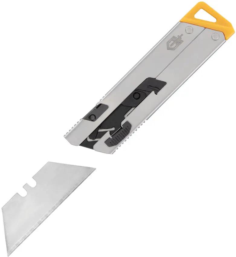 Gerber EAB Slim Slide Lock Utility Knife Exchangeable Blade Silver Pocket Clip Lanyard Hole Bottle Opener For DIYers by Gerber