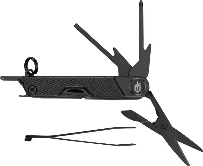 Gerber Armbar Mini Multi Tool Compact EDC With Scissors Tweezers Bottle Opener Black Aluminum by Gerber
