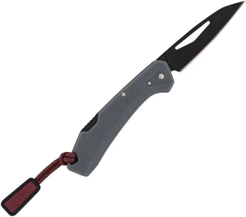 Gerber LST Mini Lockback Knife Gray GFN Handle Wharncliffe Blade 1.75 Inch for Everyday Carry by Gerber