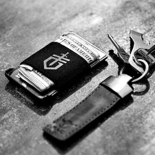 Gerber Barbill Wallet Black 7 Card Slim Wallet With Bottle Opener Airline Safe For Travelers by Gerber