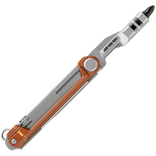 Gerber Armbar Slim Drive Orange EDC Tool With Two And A Half Inch Locking Blade And Bit Driver by Gerber