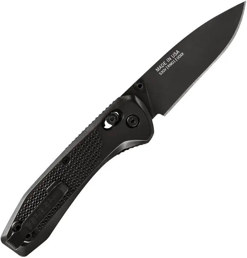 Gerber Sedulo Pivot Lock Knife Black S30V Blade 3.63in with Textured ABS Handle Pocket Clip for EDC Enthusiasts by Gerber