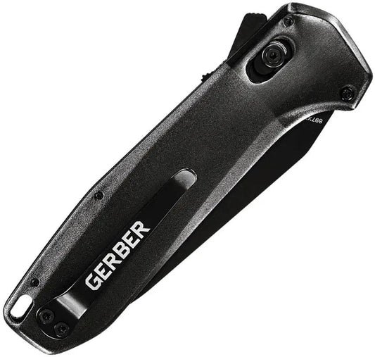 Gerber Highbrow Pivot Lock Assisted Opening Knife Onyx Handle For EDC Enthusiasts by Gerber