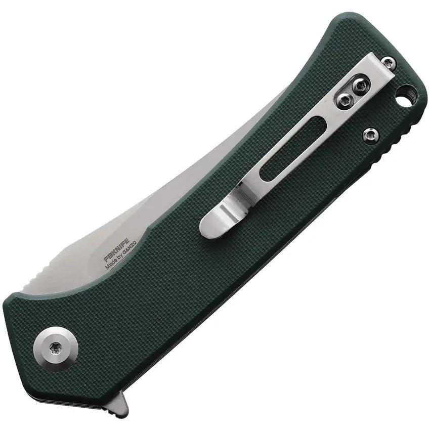 Ganzo Knives Firebird Linerlock Green FH923GB - Satin D2 Blade With Green G10 Handle And Extended Tang by Ganzo Knives