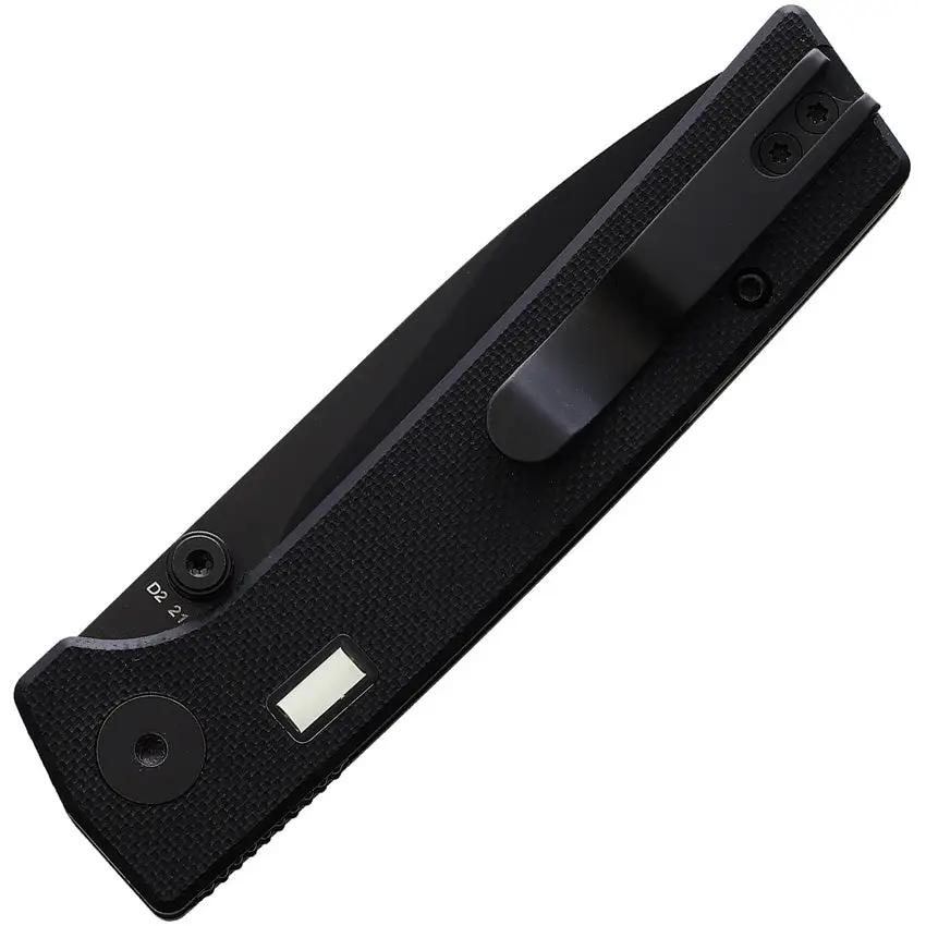 Glow Rhino Fermi Linerlock Black/ Black FERMI-Z-G10-Z-D2-XG-ZG by Glow Rhino
