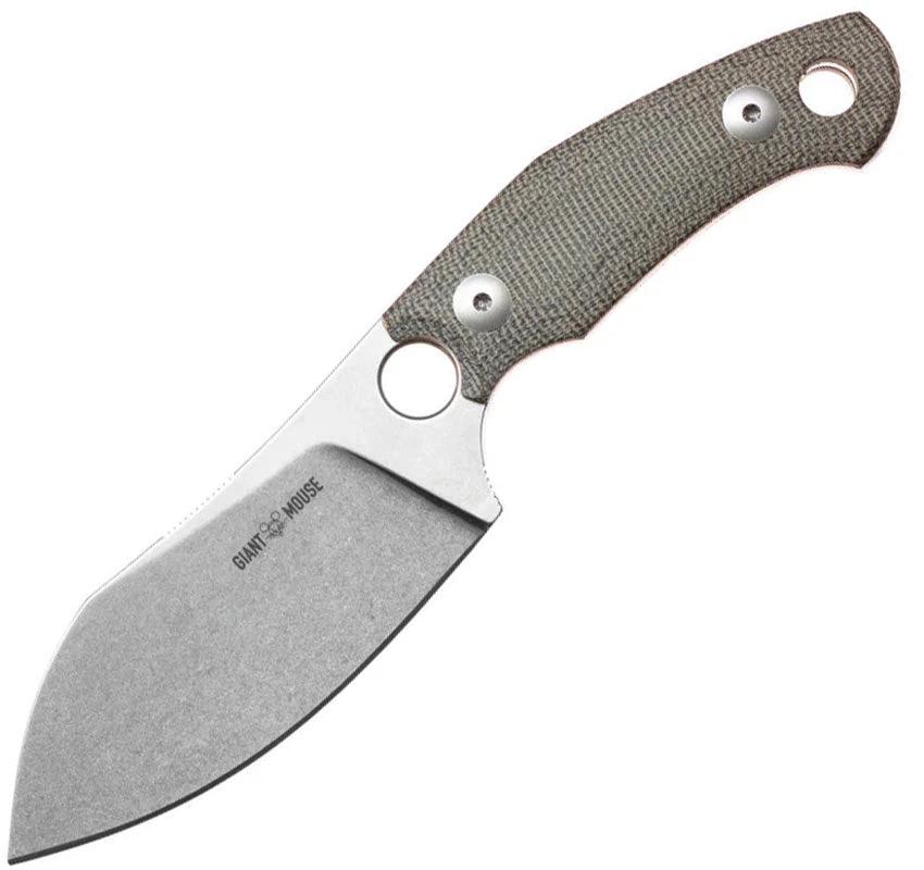Giant Mouse GMF1-XL Fixed Blade Grn Mic 810064911880 by Giant Mouse