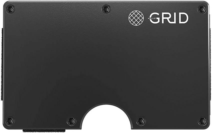 GRID Wallet Gunmetal Aluminum Wallet ALUGM-CLIP by GRID Wallet