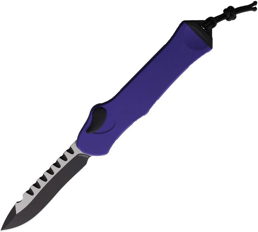 Heretic Knives Auto Hydra OTF Recurve Purple H008-10A-PU by Heretic Knives