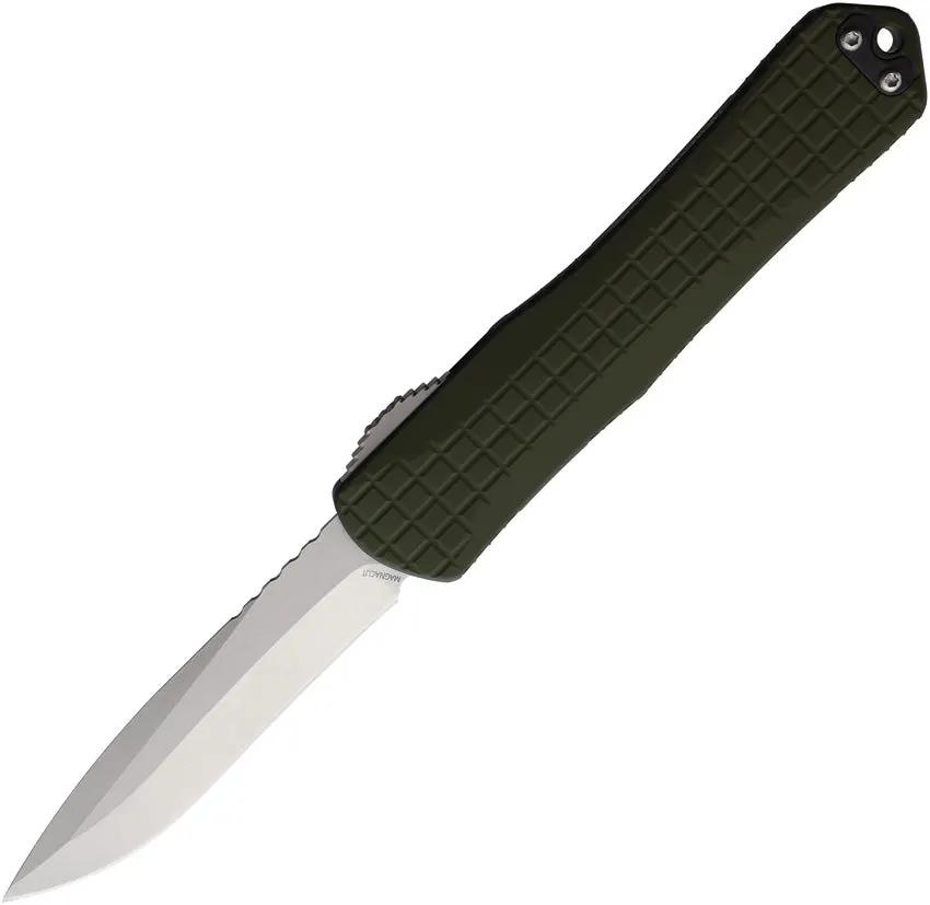 Heretic Knives Auto Manticore X Recurve OTF H033F-2A-GRN by Heretic Knives