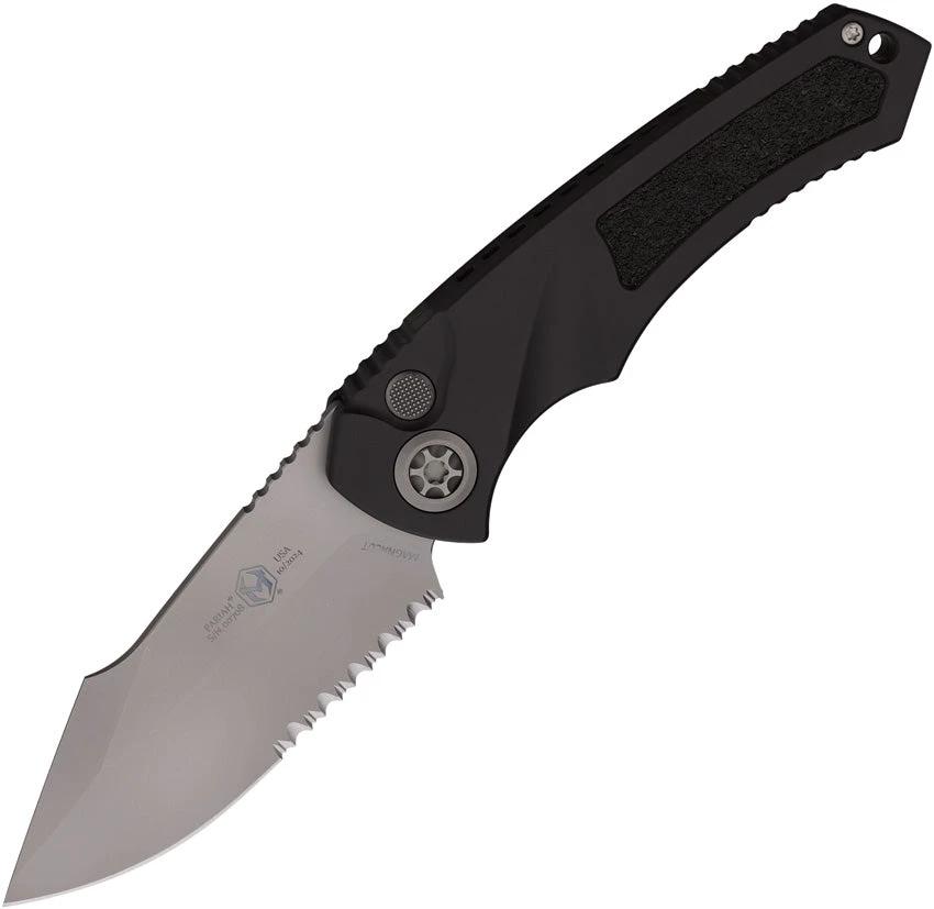 Heretic Knives Auto Pariah Button Lock BB Blk H0483B by Heretic Knives