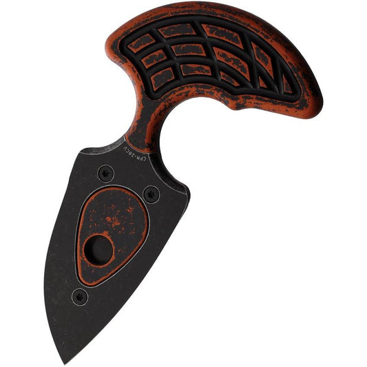 Heretic Knives Sleight Push Dagger Orange H050-8A-BRKORG by Heretic Knives